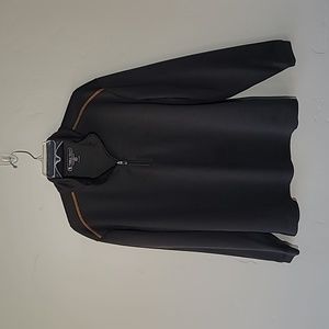 Pebble Beach Performance Men's  Gray Long sleeve Pullover Jacket Size L